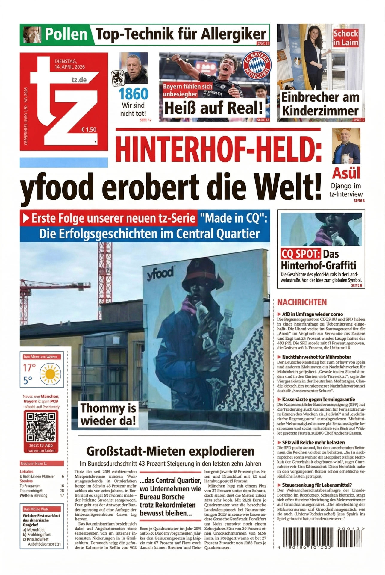 Hinterhof-Held: yfood erobert die Welt!