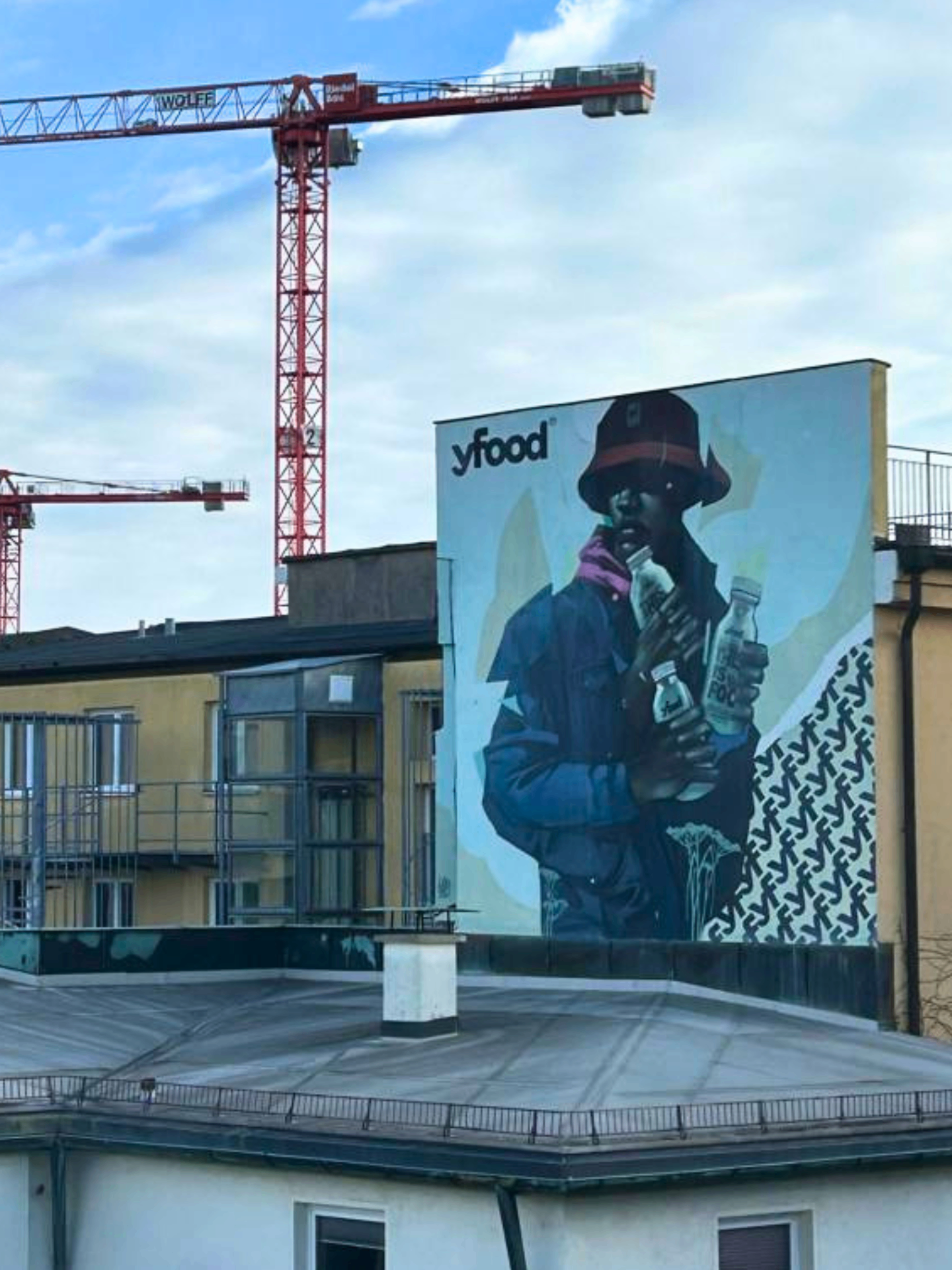 yfood Hinterhof-Graffiti